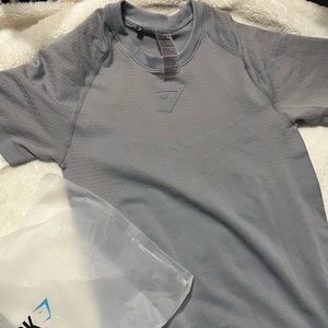 Rare Grey Gymshark Onyx V2 Shirt